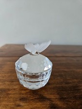 Swarovski Crystal Butterfly Round Treasure trinket Box 010078  Box & certificate