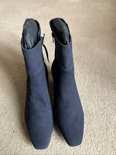 Ladies NEXT Black Suede Effect