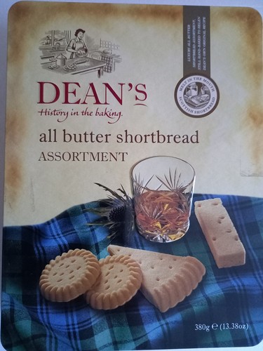 Tin dean shortbread biscuit - dean's,