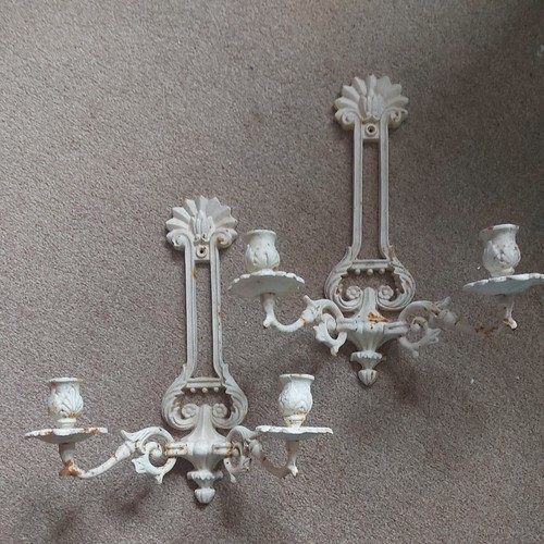 Pair antique cast - antique,