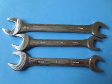 ★ Looks Unused, Armstrong 3pc Set Metric, Double Open-End Wrench ★ Made in USA ★