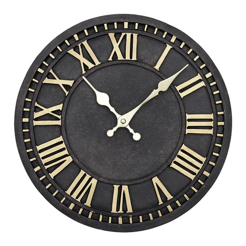 Garden roman wall clock large - garden,