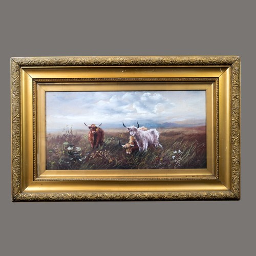 Oil painting antique - (pair),