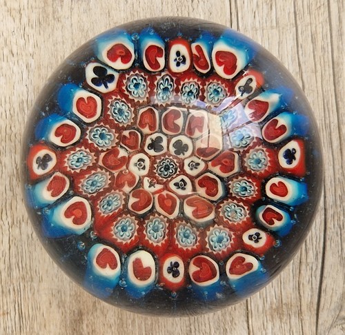 Vintage murano red and - red, blue
