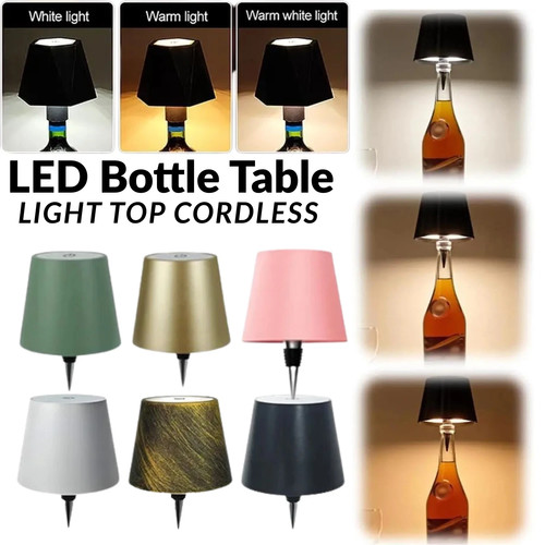 Led bottle table light top - led,