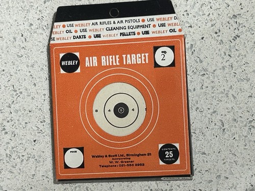 Vintage webley 2 targets - vintage,