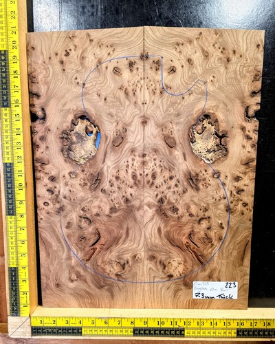 Elm burl guitar top set - guitar,