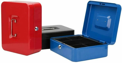 Metal cash box money bank - box,