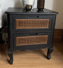 2x Laura Ashley Black Rattan