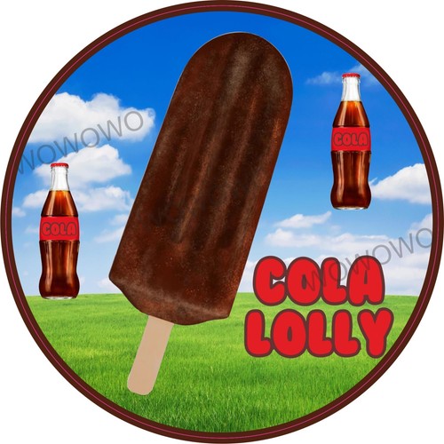 Ice cream van sticker - cola,