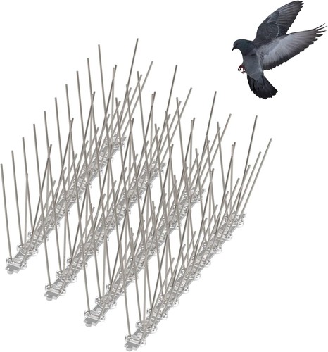 Steel bird spikes fences wall - spikes,