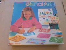? Stencil Art 8 Stencils Set Tuppertoys Vintage 3+ Complete Used Good Condition