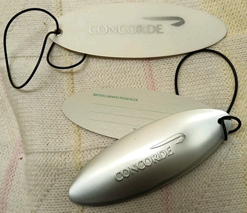 Concorde luggage tag set rare - luggage,