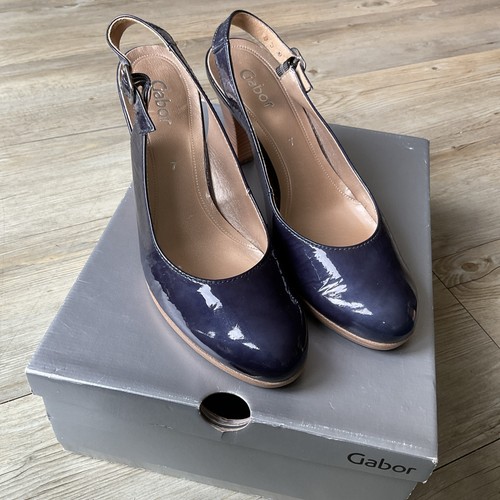 Gabor navy patent leather - navy,