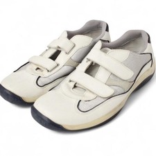 Men's PRADA America's Cup White Leather Strap Sneakers UK Size 8.5 F21