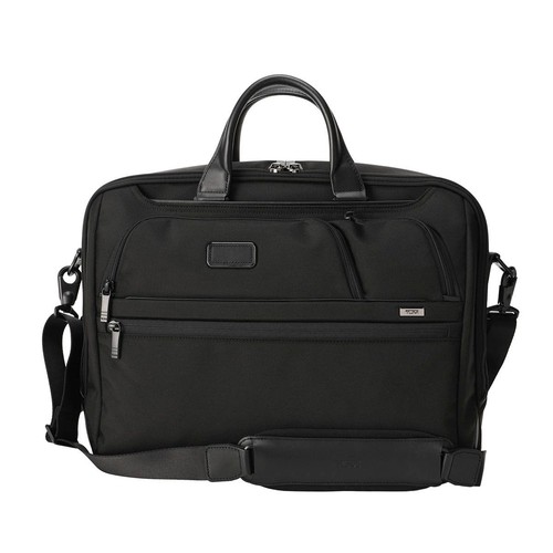 New tumi briefcase alpha - new, black