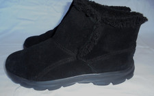 SKECHERS PULL ON BLACK MEMORY FOAM ANKLE BOOT SIZE 5
