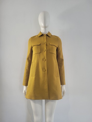 Zara mustard yellow coat - (xs),