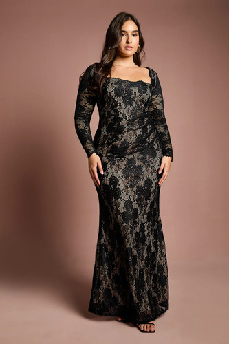 Coast black maxi dress - black,
