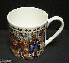Extra Large Fine Bone China One 1 Pint Pot Mug YORKSHIREMANS ADVICE Rik's