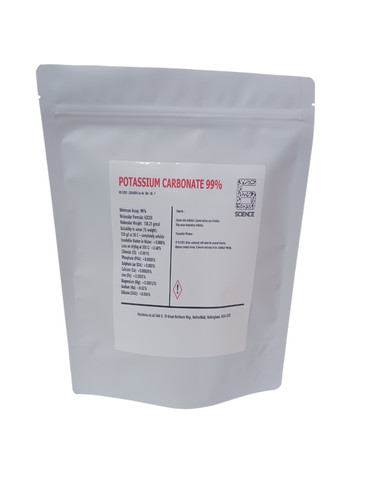 Potassium carbonate pearl - potassium, ash