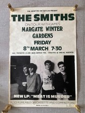 The Smiths 1985 "Meat is Murder" original tour poster for Margate Winter Gardens