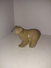 Retired LLADRO RETIRED PIECE #1204 Attentive Bear (Brown) With Original Box