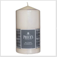 2 Pack - Prices Candles Altar Candle - White - 15cm x 8cm - 5+ hours Burn Time
