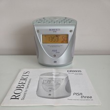Roberts CR9935 Pisa Three RDS Dual Alarm Clock Radio Fully Working with Manual 