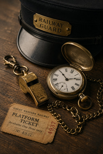 Railway guard whistle - guard's, &