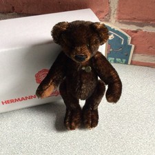 2008 Miniature Mohair Artist Bear By Teddy Hermann.