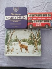 Biscuit, Sweet Tins Empty x 3