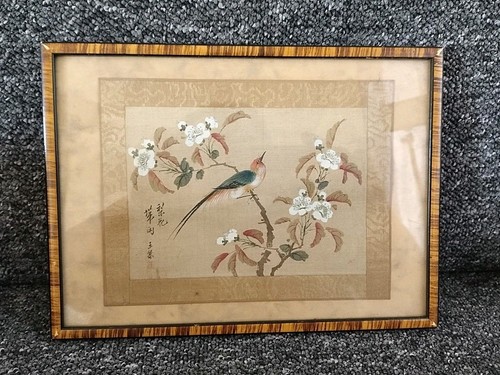 Vintage chinese silk - chinese, painting