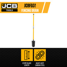 JCB 125 x 260 mm Fencing Drain