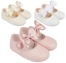 Baby Girl Shoes BOW Pram Pre