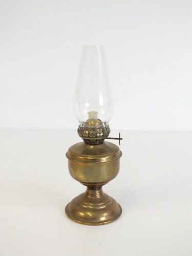 Antique small brass oil - antique, lamp