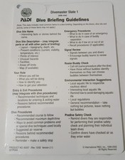 PADI Divemaster Slates - 60207 Rev 1202