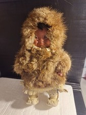 Vintage Regal Canadian Eskimo Doll 10" original real clothing
