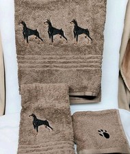 3 pc Doberman Pinscher Dog