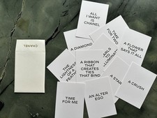 Chanel Set of 10 Cards White