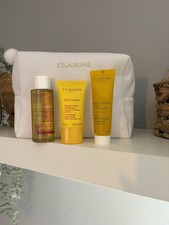 Clarins new white Makeup Bag