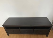 IKEA Hemnes tv bench brown/black