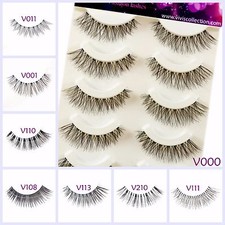 False Lashes Eyelashes Natural Wispy Short Cat Eye Long Thick Fake Mink Handmade
