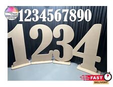 4ft Freestanding Large Big Wooden Giant MDF Birthday Numbers Party Event Prop