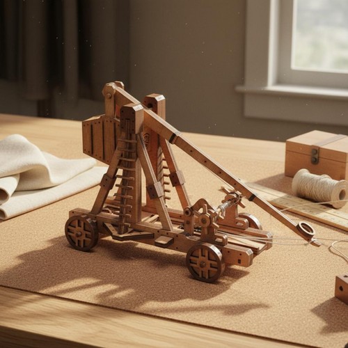 Diy wooden trebuchet kit - diy,