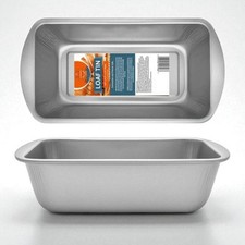 2pk Non Stick 2lb Loaf Pan Set Bread Cake Baking Tin Oven Tray Kitchen Bakeware