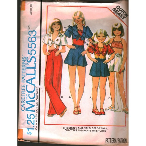 Vintage 1977 mccalls 5563 - 1977,