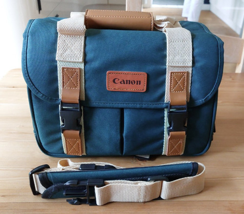 Retro canon camera bag green - canon,