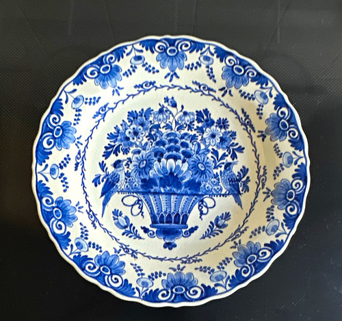 Delft blue white floral - delft,
