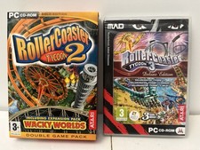 Cardboard Boxes Version Roller Coaster Tycoon 2 PC Game & Tycoon 3 VGC